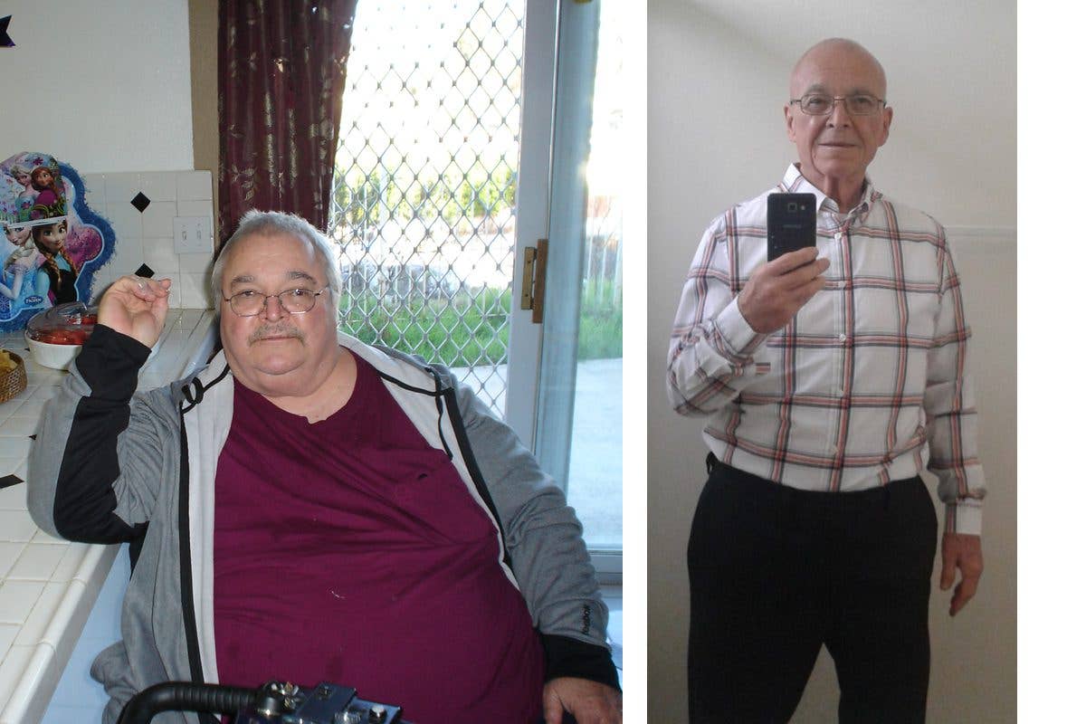James William Booth Losing Weight on a Plant-Based Diet Before After